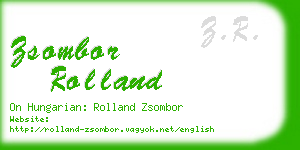 zsombor rolland business card